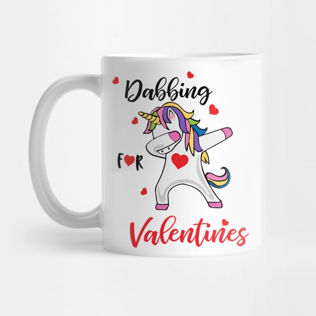 Valentines Shirt, Dabbing Unicorn Heart, Gift and Décor Idea by Parin Shop